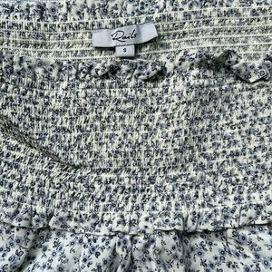 Rails smocked mini skirt